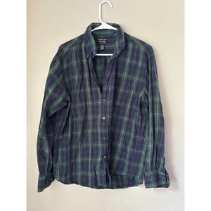 Alexander Julian COLORS Plaid Button Down Long Sleeve Shirt Mens M Preppy